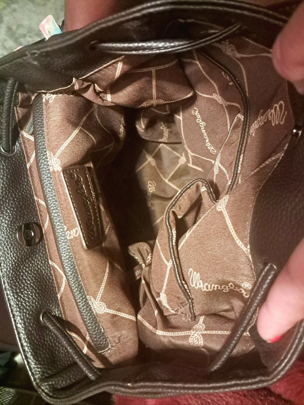 Wrangler NWOT Concealed Carry Backpack Genuine Hair On Hide